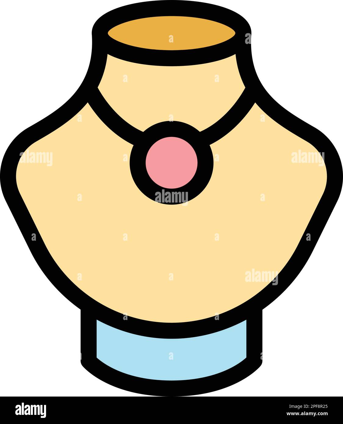 Jewelry dummy shop icon. Outline Jewelry dummy shop vector icon for web