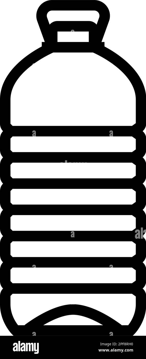 ecology water plastic bottle line icon vector illustration Stock Vector ...