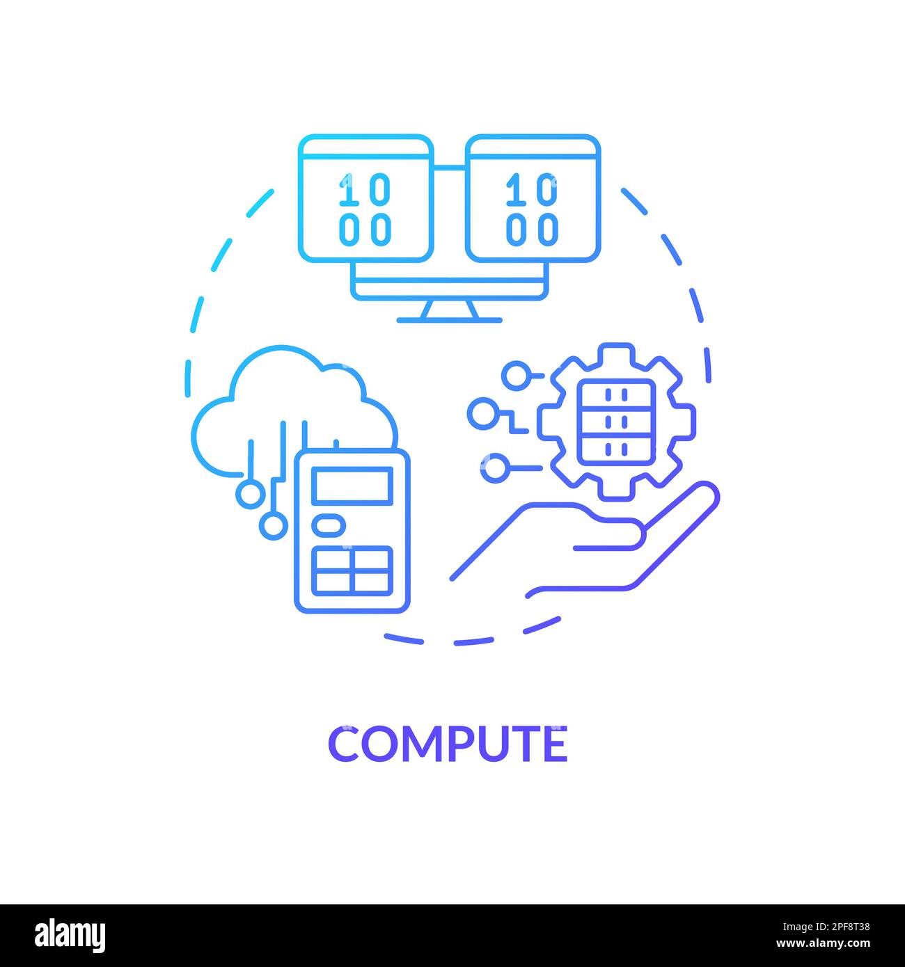 Compute image Stock Vector Images - Alamy
