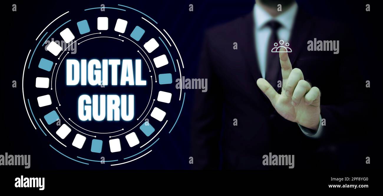 Inspiration showing sign Digital Guru. Concept teacher and