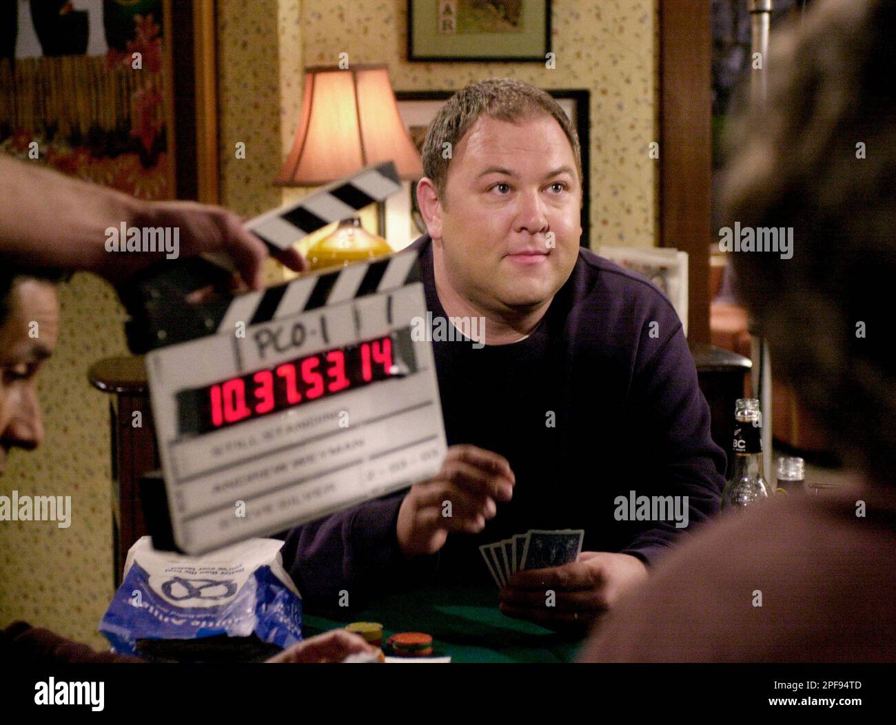British actor Mark Addy, who plays Bill Miller on the CBS sitcom "Still  Standing," appears on the set of the show in the Studio City section of Los  Angeles Feb. 3, 2003.