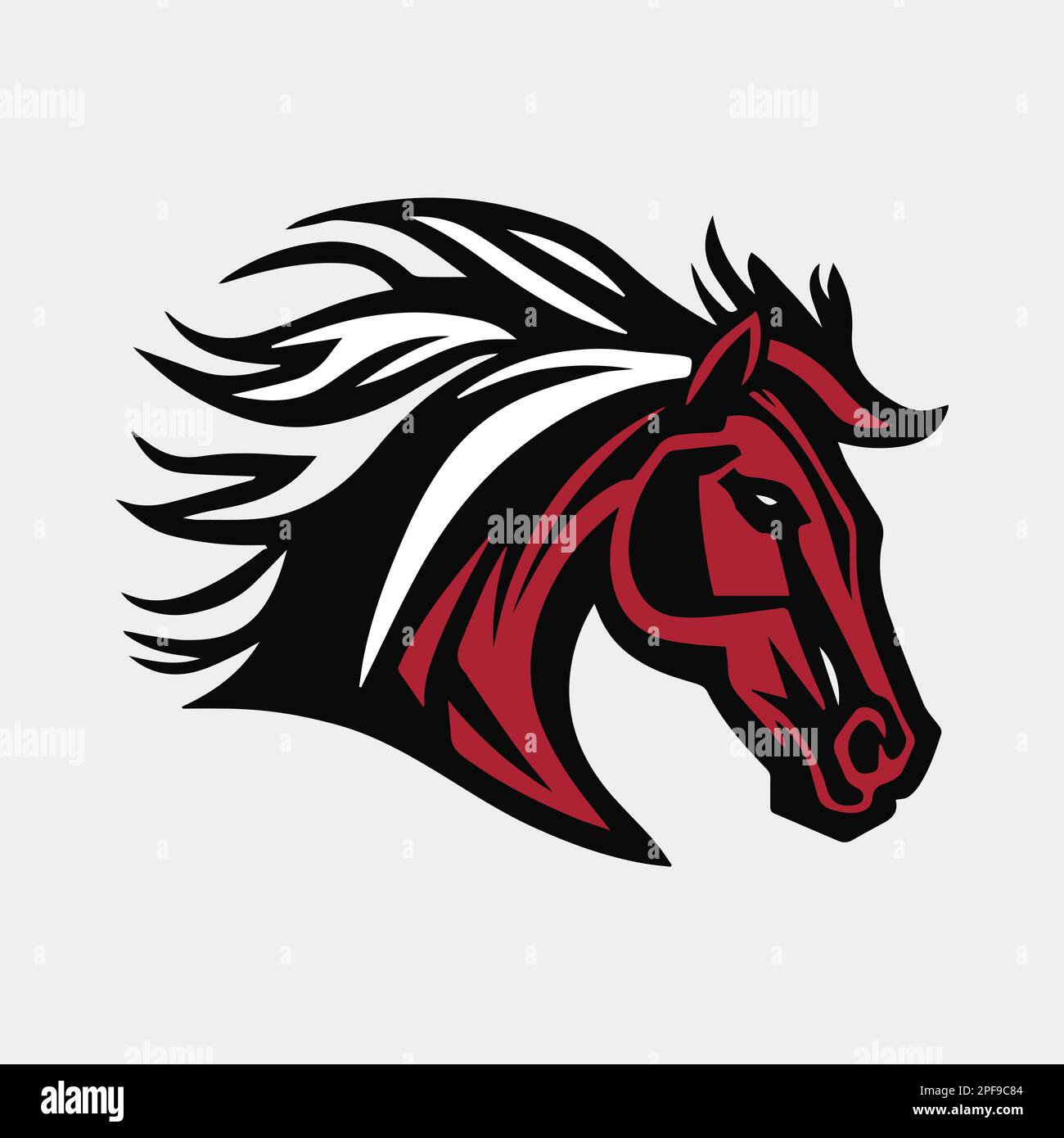 horse head logo design mascot vector Stock Vector Image & Art Alamy
