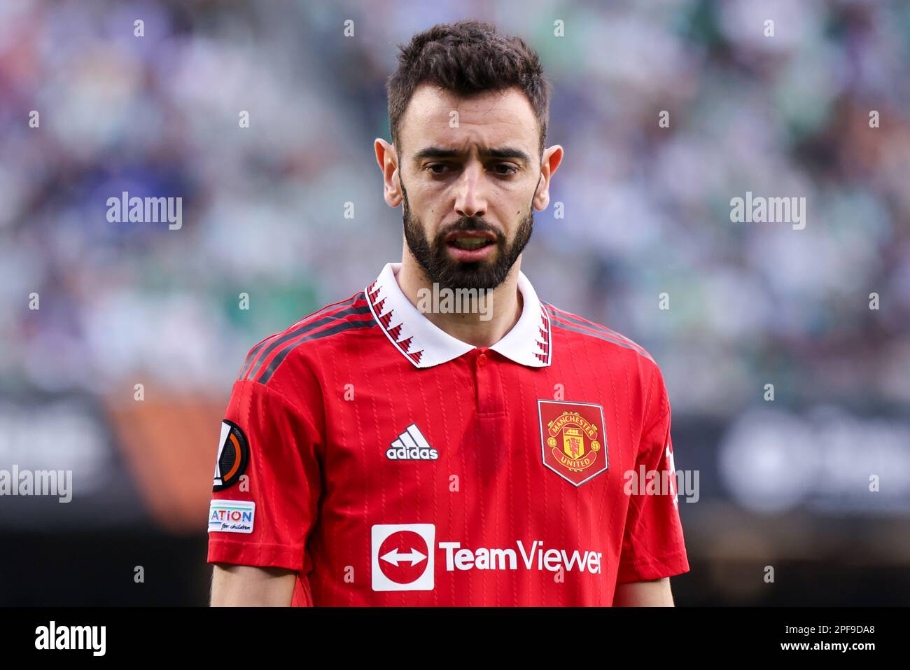 Seville, Seville, Spain. 14th Mar, 2023. SEVILLE, SPAIN - MARCH 16: Bruno  Fernandes of Manchester United FC during the UEFA Europa League round of 16  leg two match between Real Betis and