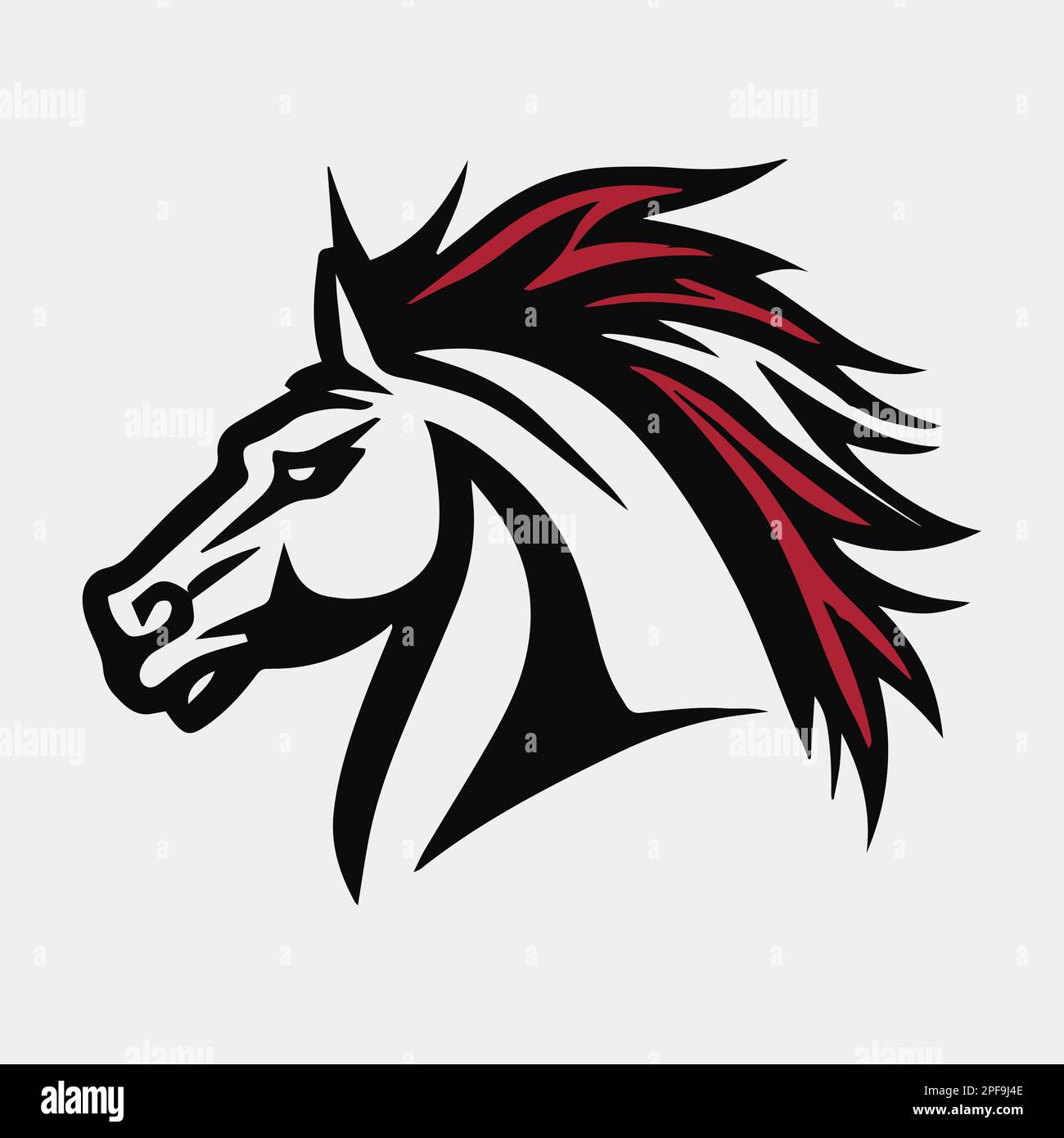 horse head logo design mascot vector Stock Vector Image & Art Alamy