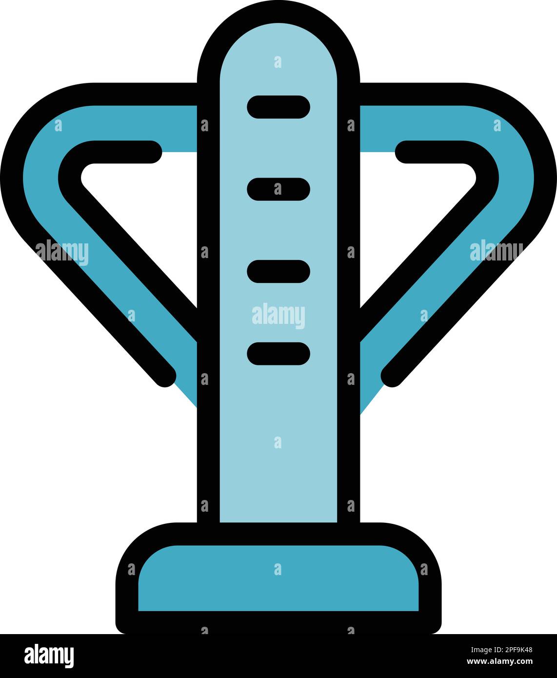 Parking barrier icon. Outline parking barrier vector icon for web