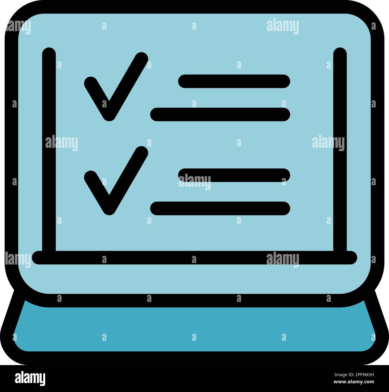 Online task icon. Outline Online task vector icon for web design ...