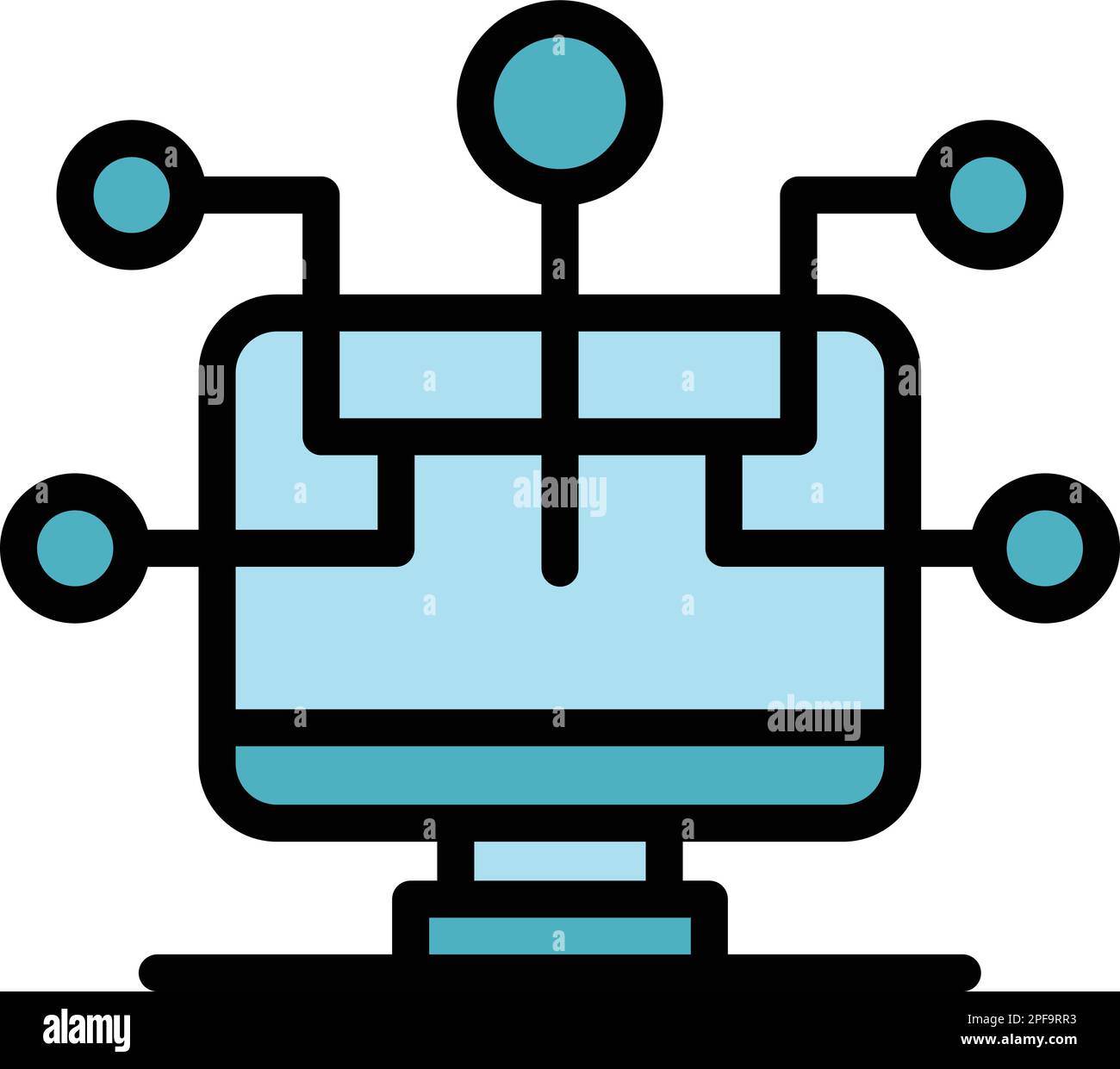 System backup icon. Outline System backup vector icon for web design ...
