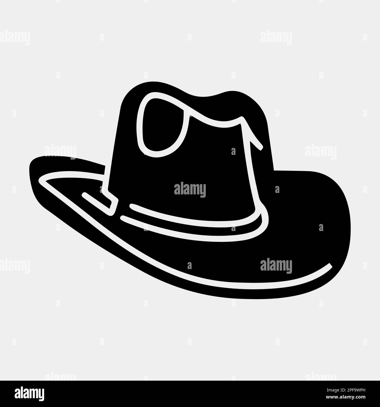 cowboy hat vector illustration isolated Stock Vector Image & Art - Alamy