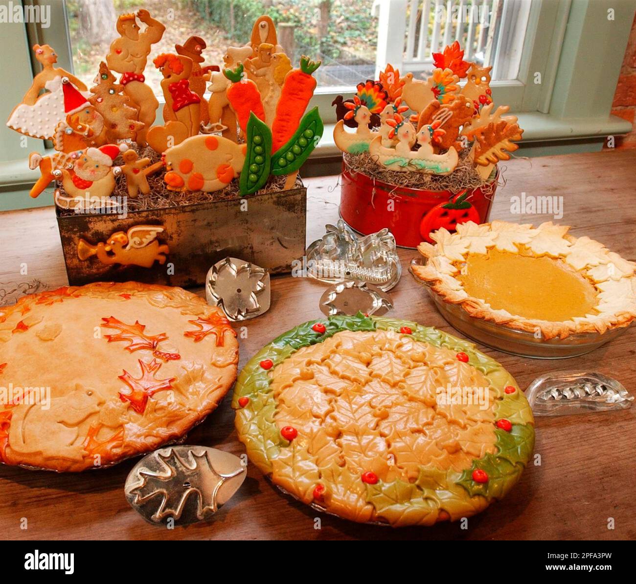 Hammer Song tin cookie cutters on display at the Cukla home in