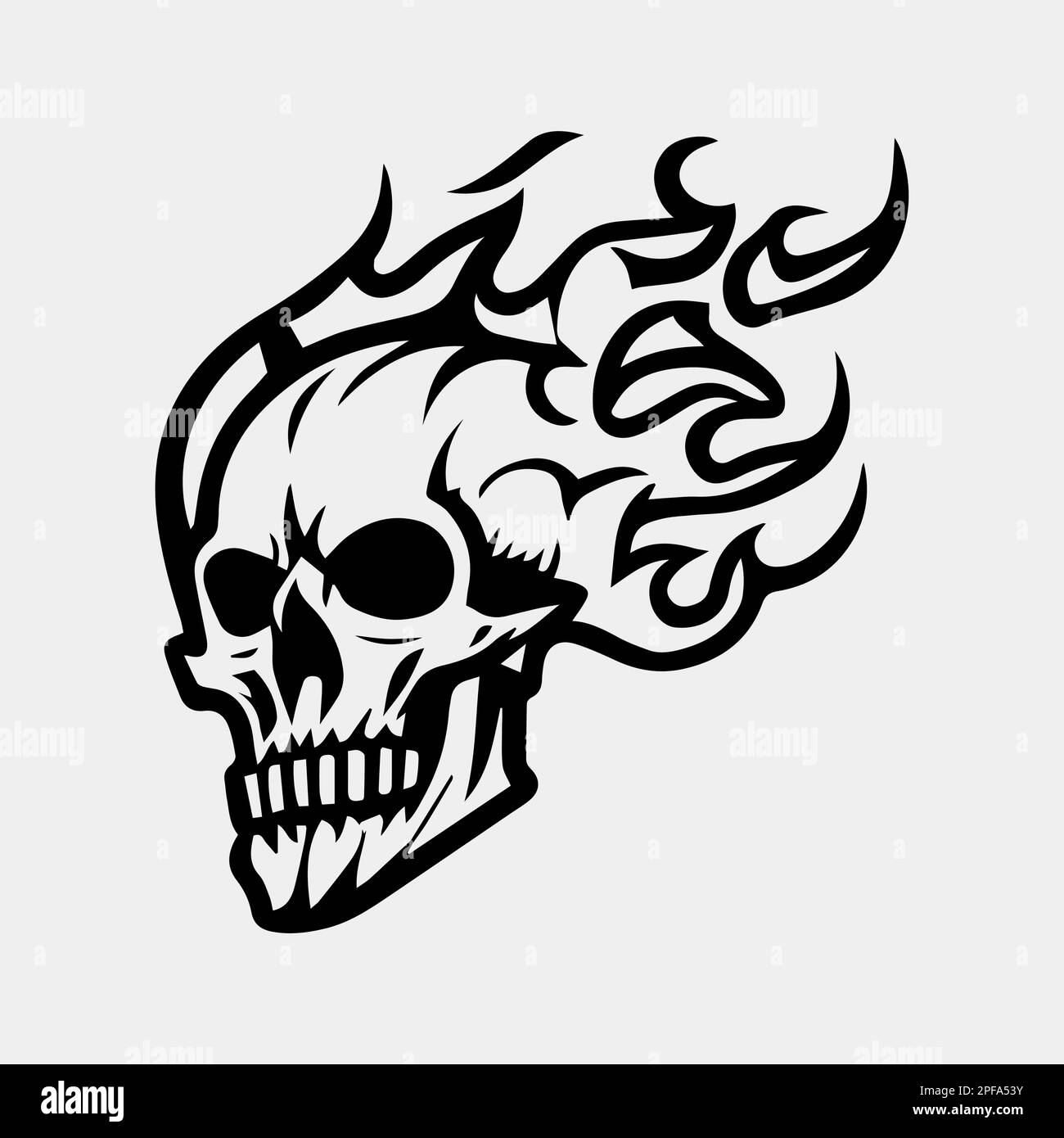 Skull, Flames & Roses Tattoo | Skull tattoo design, Fire tattoo, Skull  tattoo