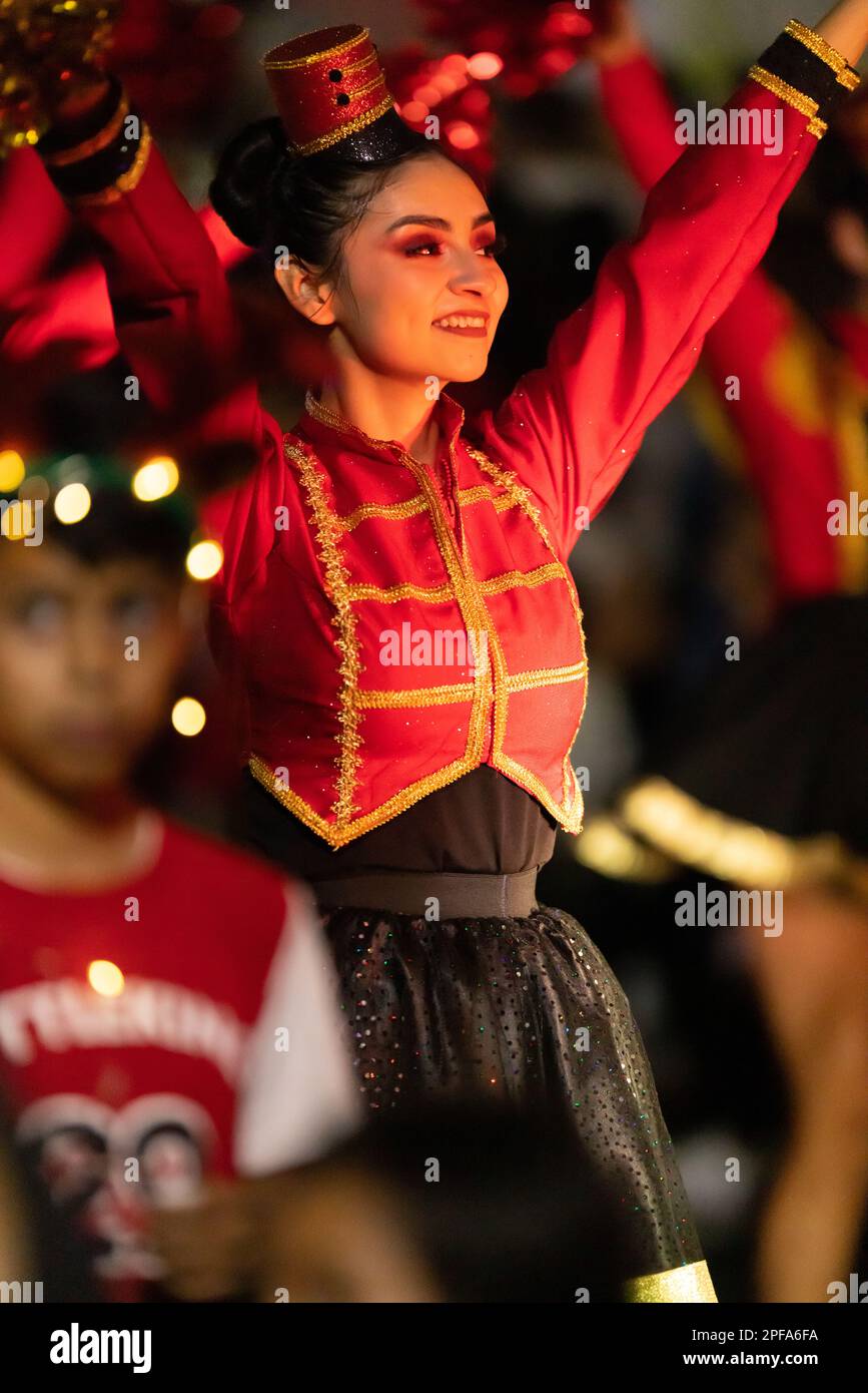 Matamoros, Tamaulipas, Mexico Dicember 9, 2022 The Desfile de