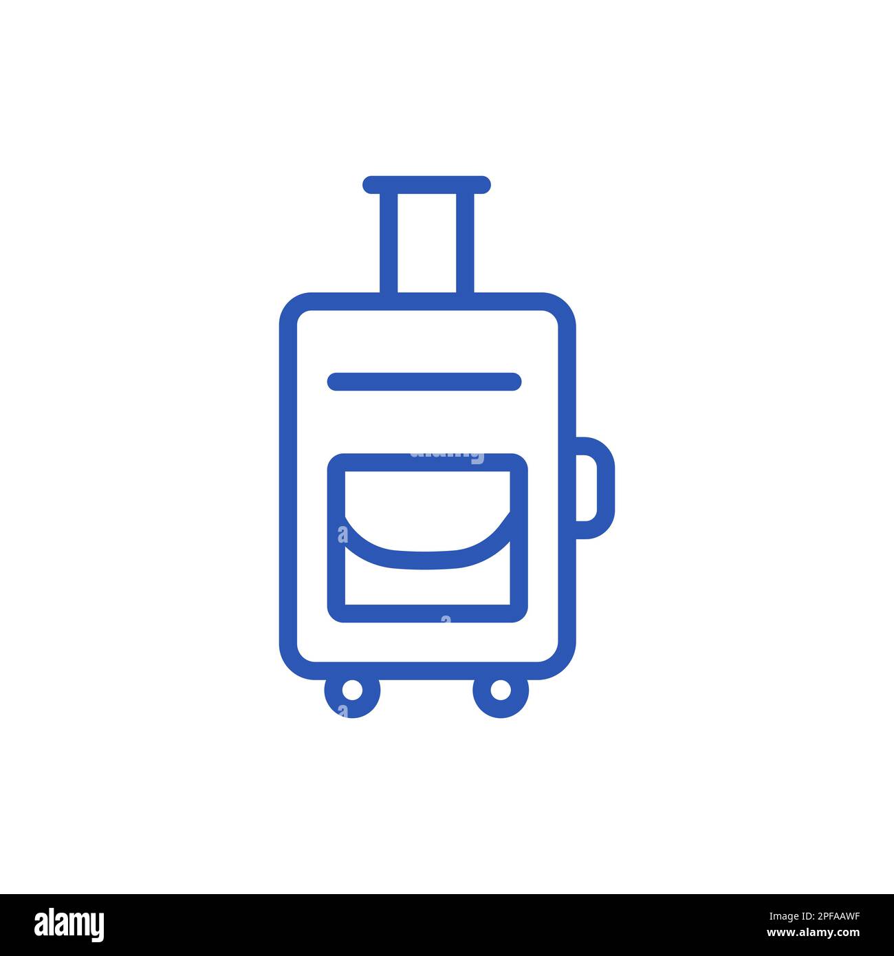 Baggage Travel Stroke Vector Icon Stock Vector