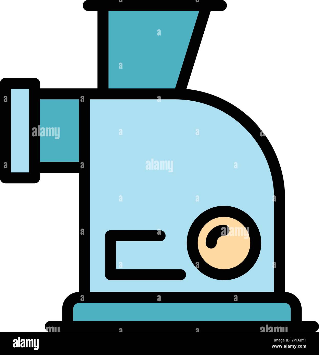 Food chopper icon. Outline food chopper vector icon for web design