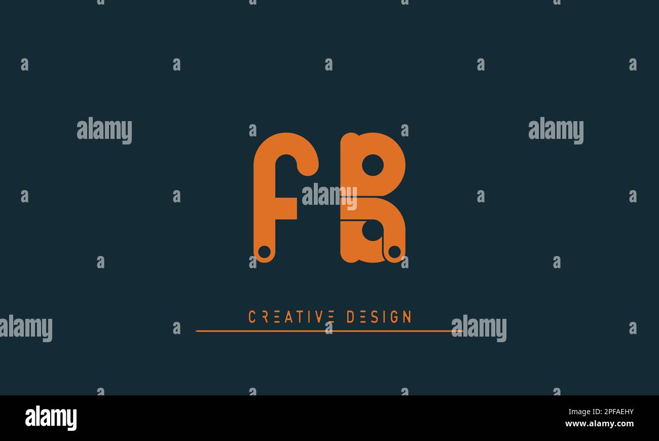 Alphabet letters Initials Monogram logo FB , BF Stock Vector