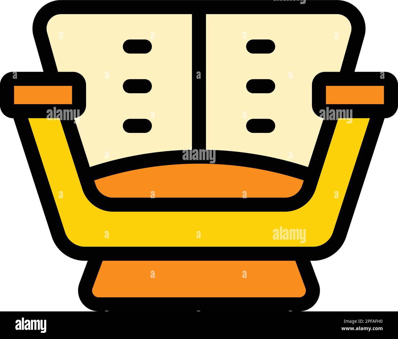 Armchair room icon. Outline armchair room vector icon for web design ...