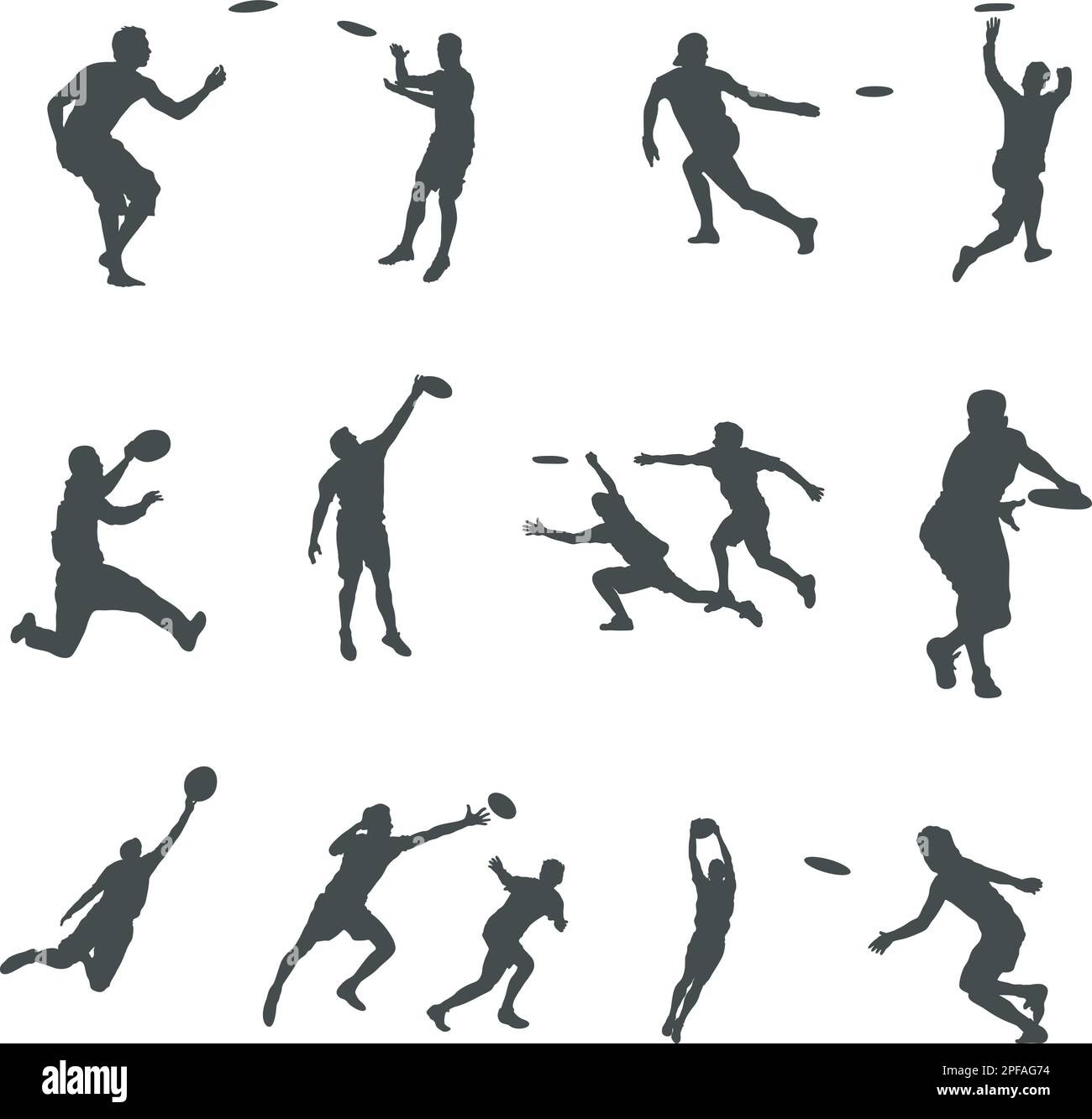 Frisbee Silhouette Vector Art, Icons, and Graphics for Free Download