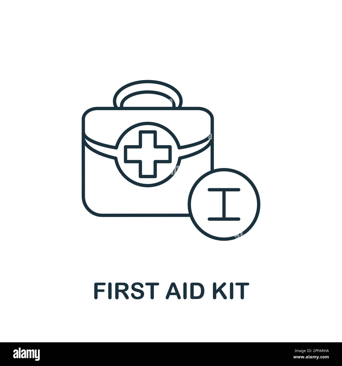 First Aid Kit line icon. Simple element from healthcare collection