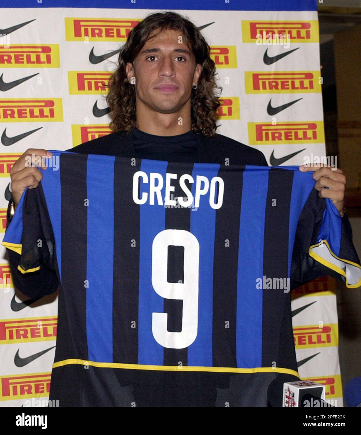 AFA ユニフォーム Hernan Crespo Parma 9番 ストライプ Crespo Jersey for sale | eBay