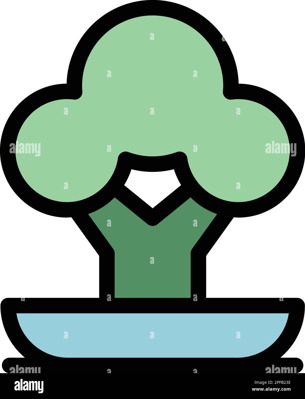 Tree pot icon. Outline Tree pot vector icon for web design isolated on