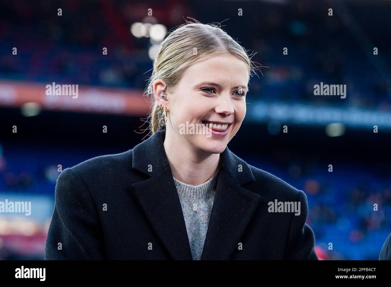 ROTTERDAM - Noa Vahle during the UEFA Europa league round of 16 match between Feyenoord and Shakhtar Donetsk at Feyenoord Stadion de Kuip on March 16, 2023 in Rotterdam, Netherlands. AP | Dutch Height | COR LASKER Stock Photo