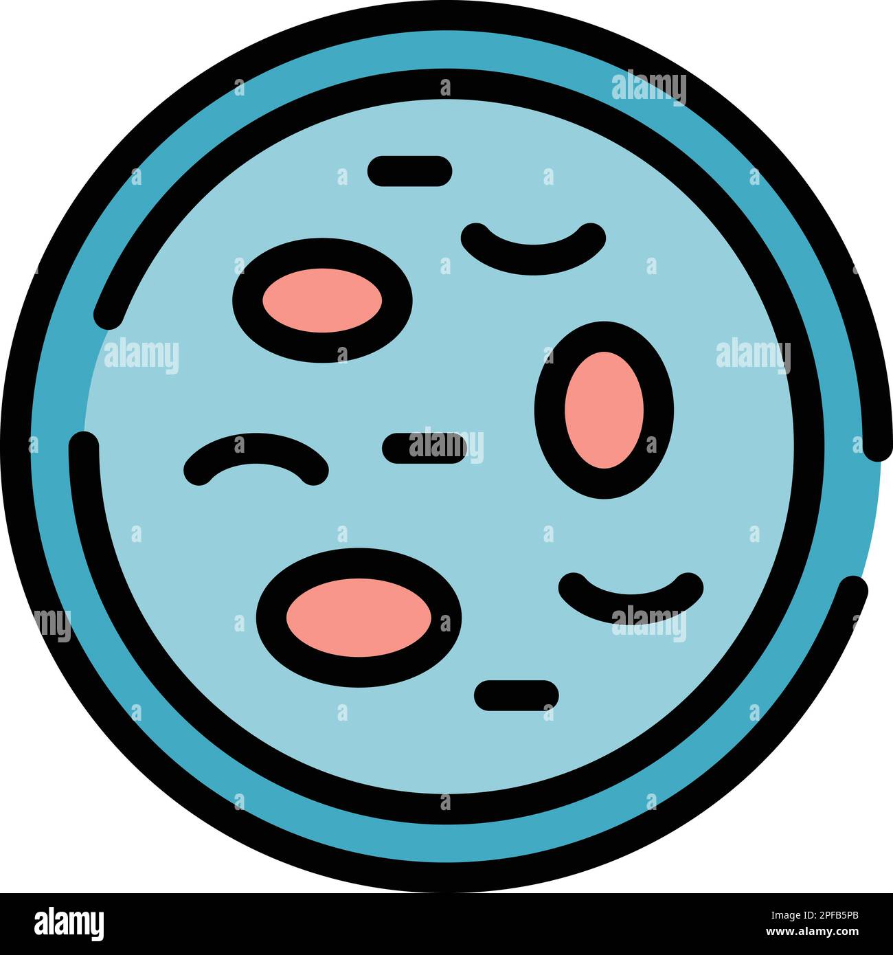 Petri dish icon. Outline petri dish vector icon for web design isolated