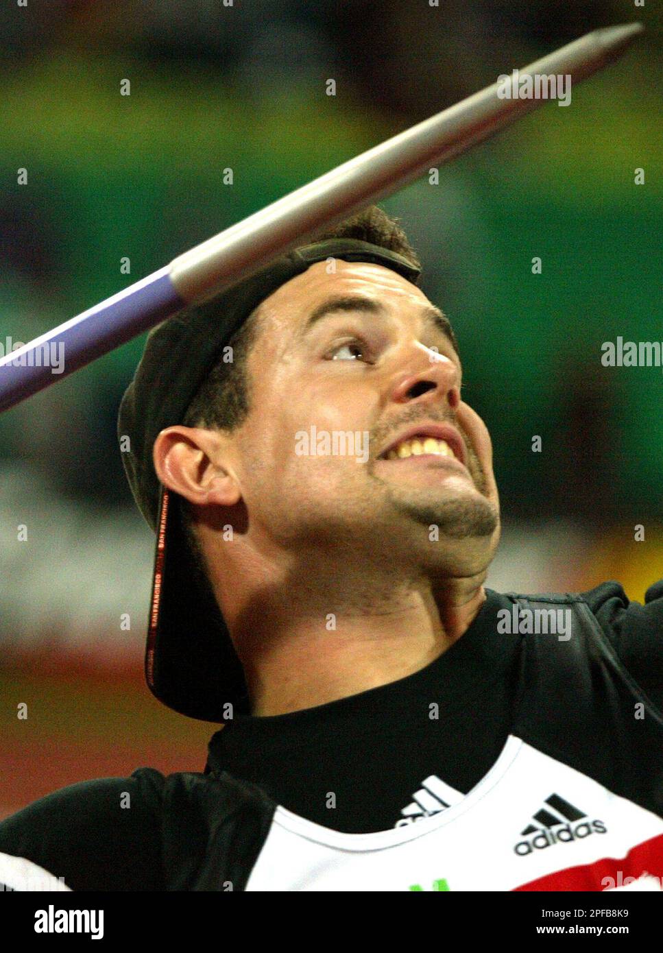 Germany's Boris Henry competes in the Men's javelin final during the European Athletics