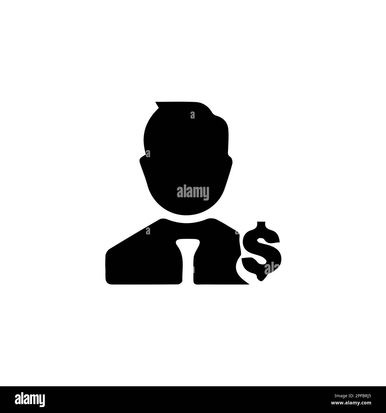 A businessman graph icon. Shareholder icon. Investment. Entrepreneur. Businessman. Vector icon isolated on white background. Stock Vector