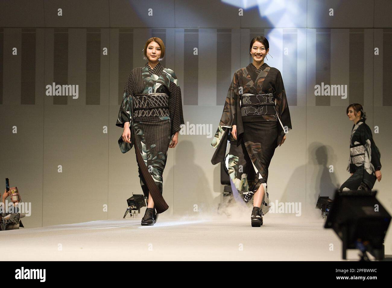 Tokyo, Japan. 16th Mar, 2023. Kimono runway model, March 16, 2023 ...