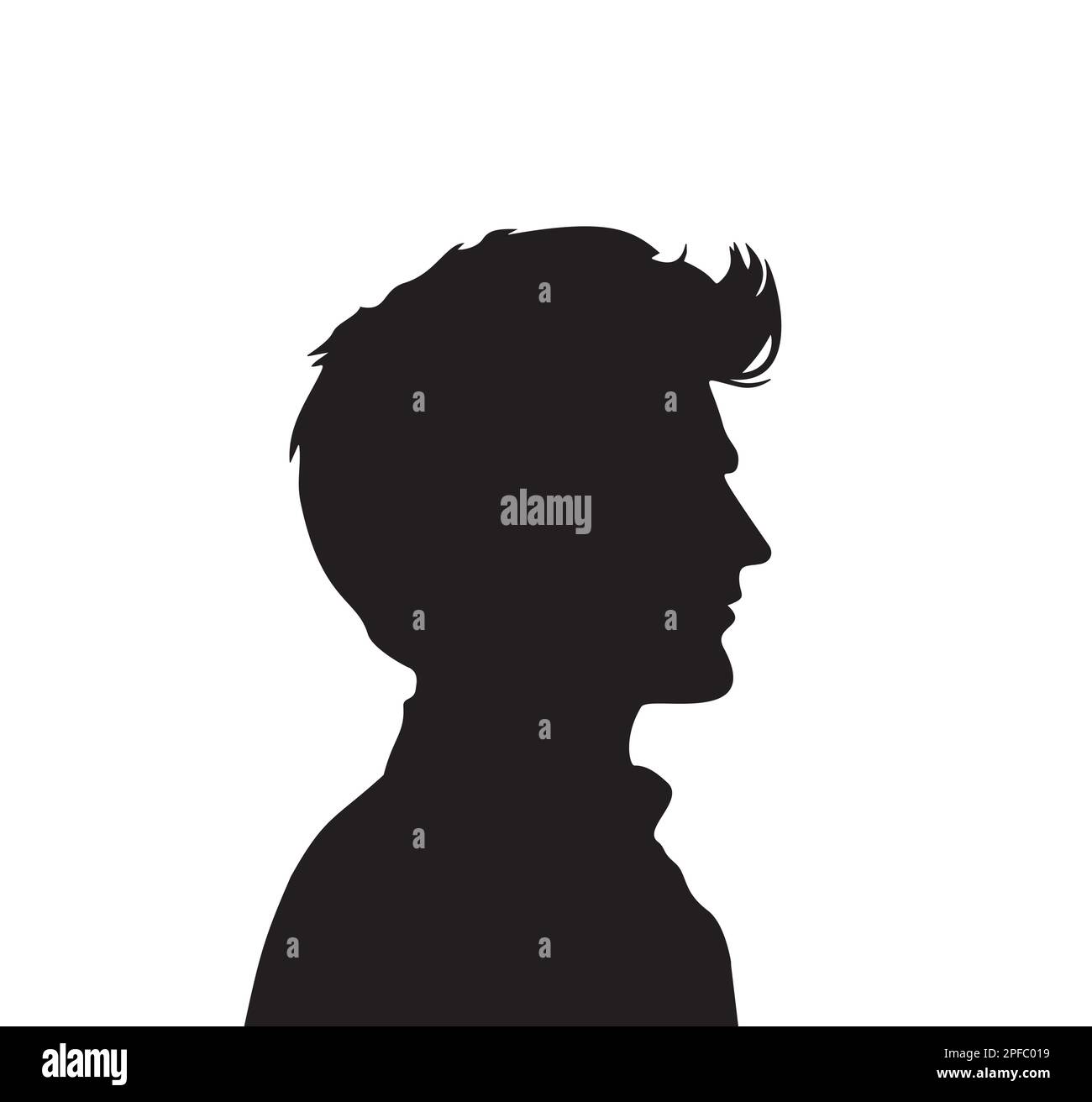 Man silhouette face to face vector Eps 10 Stock Vector Image & Art 