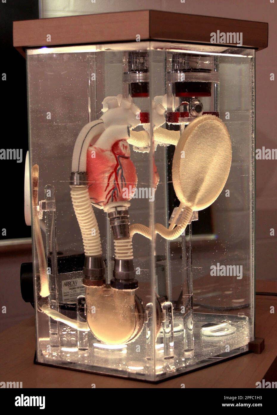This is a view of an operating Arrow LionHeart left ventricular heart