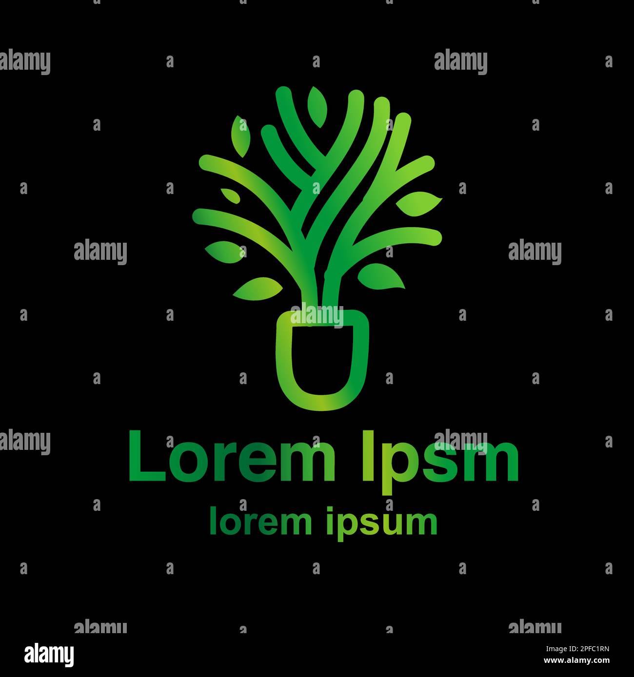 Tree plant green image logo. vector illustration Stock Vector