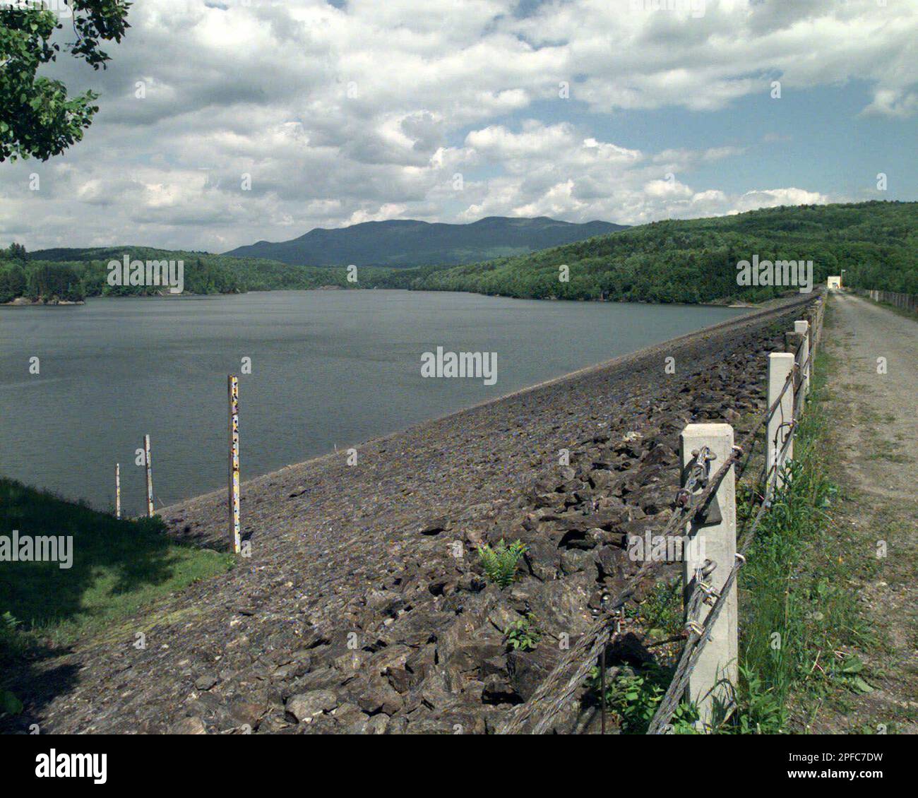 This is a view of the Waterbury Dam in Waterbury, Vt., Wednesday, June