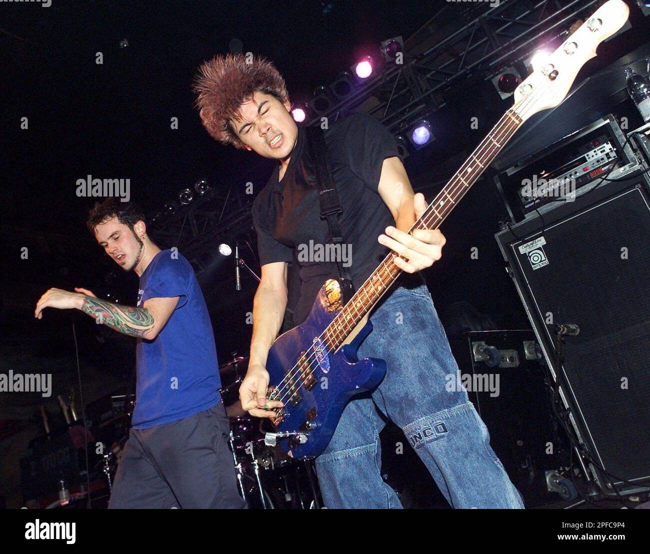 Singer Matt Franks, left, and bass player Mike Arrieta from the