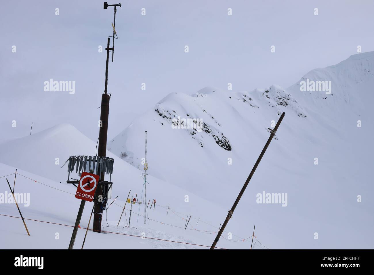 Alyeska skiing Stock Photo