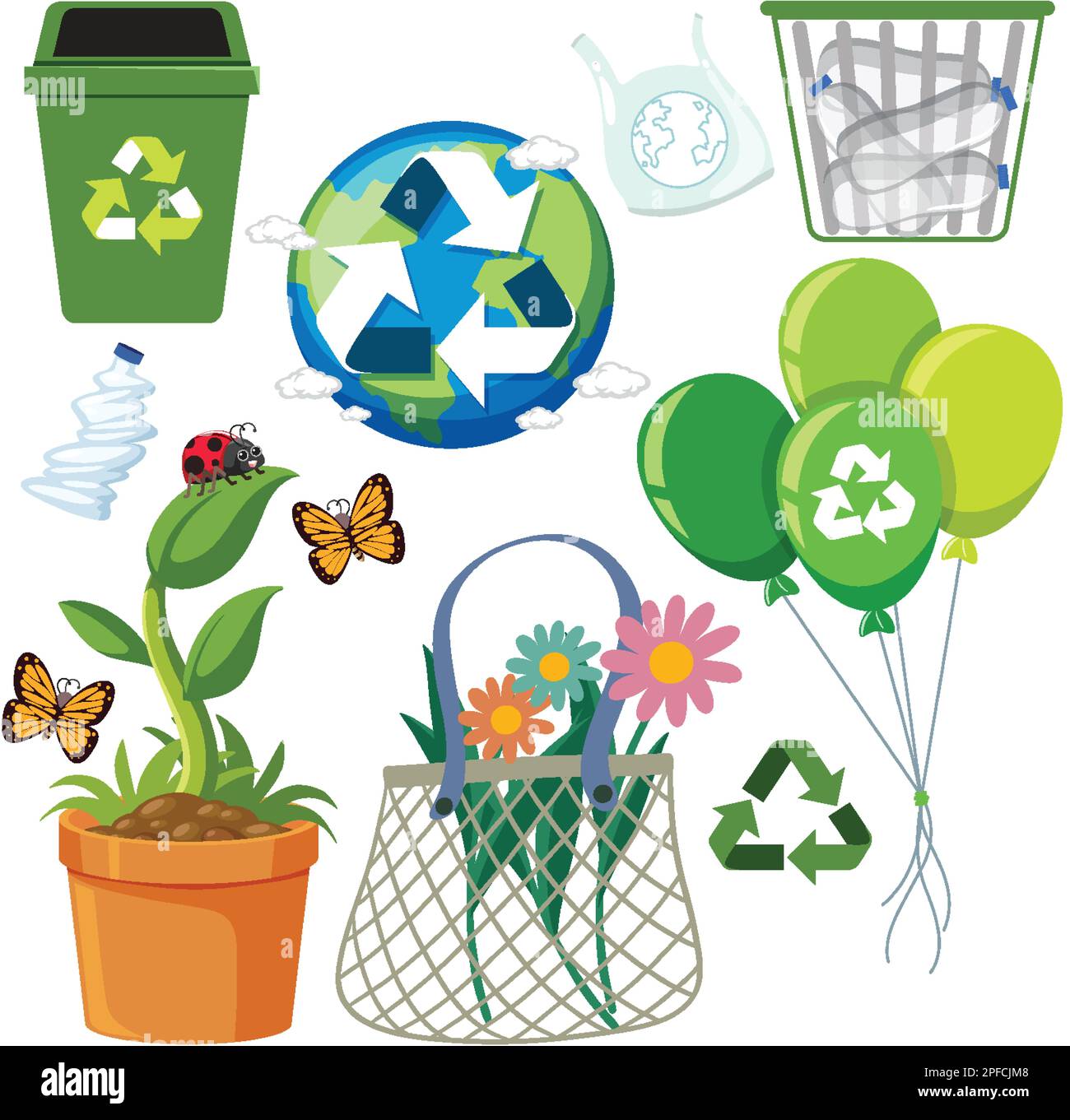 Save the earth graphics and icons collection illustration Stock Vector ...