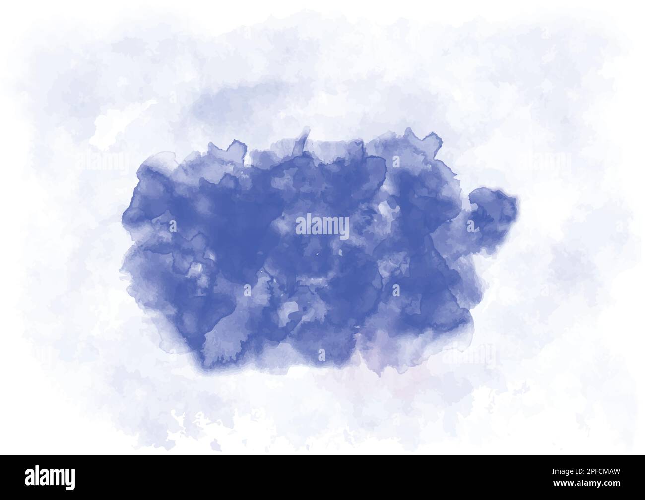 Blue watercolor for background Stock Vector