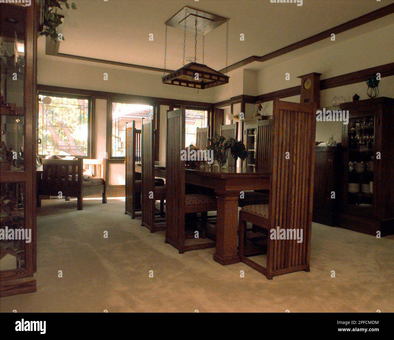 The dining area inside the Sutton House, pictured Oct 18, 1999 , was