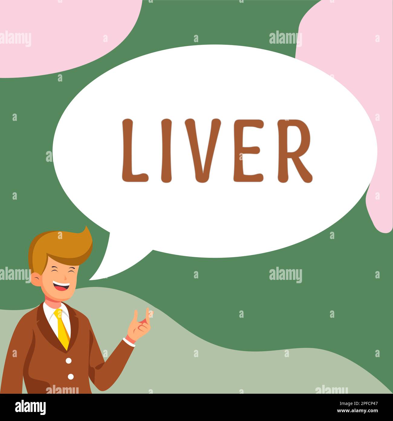 Writing displaying text Liver. Concept meaning Large lobed glandular