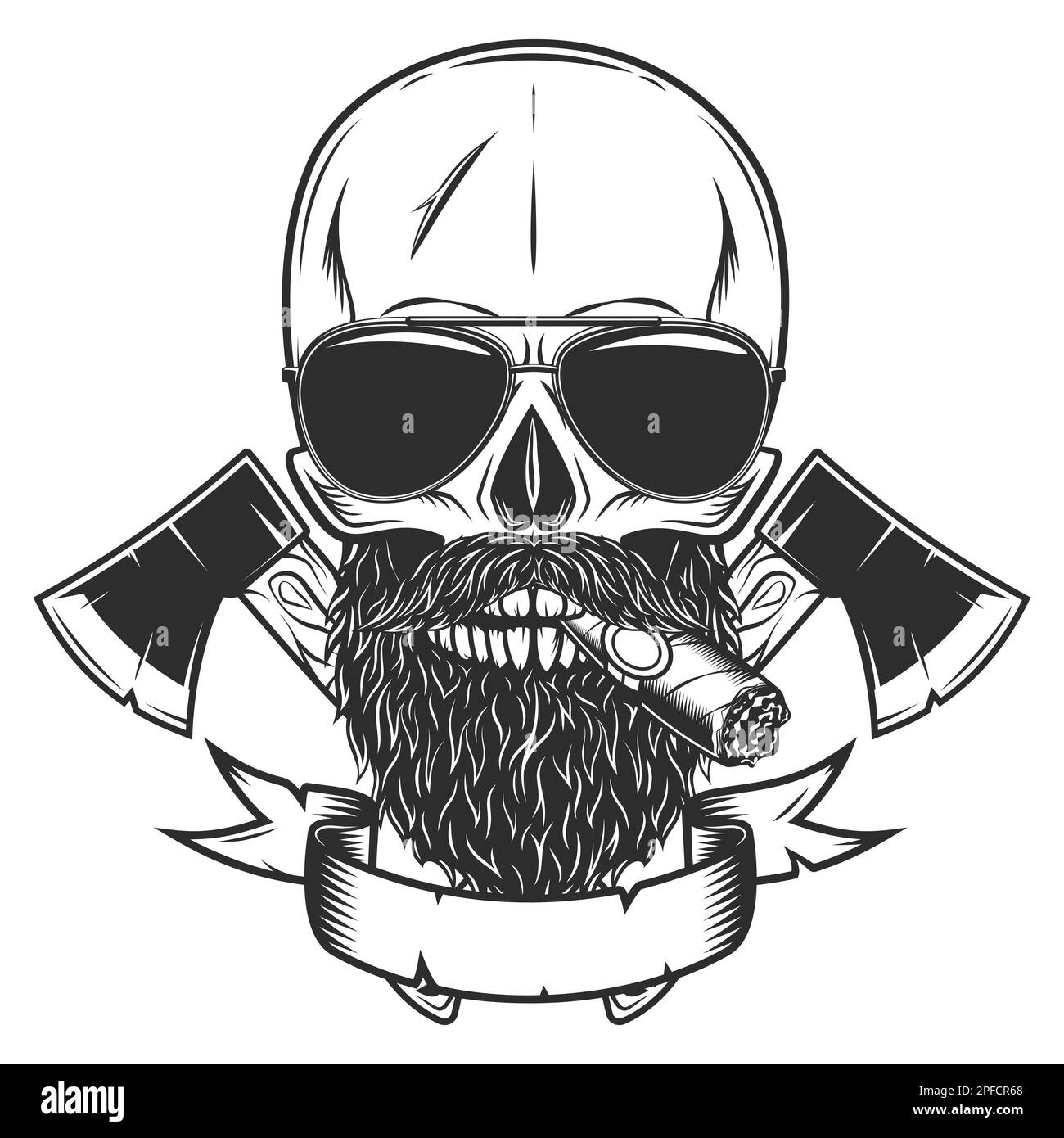 Lumberjack Beard Drawing
