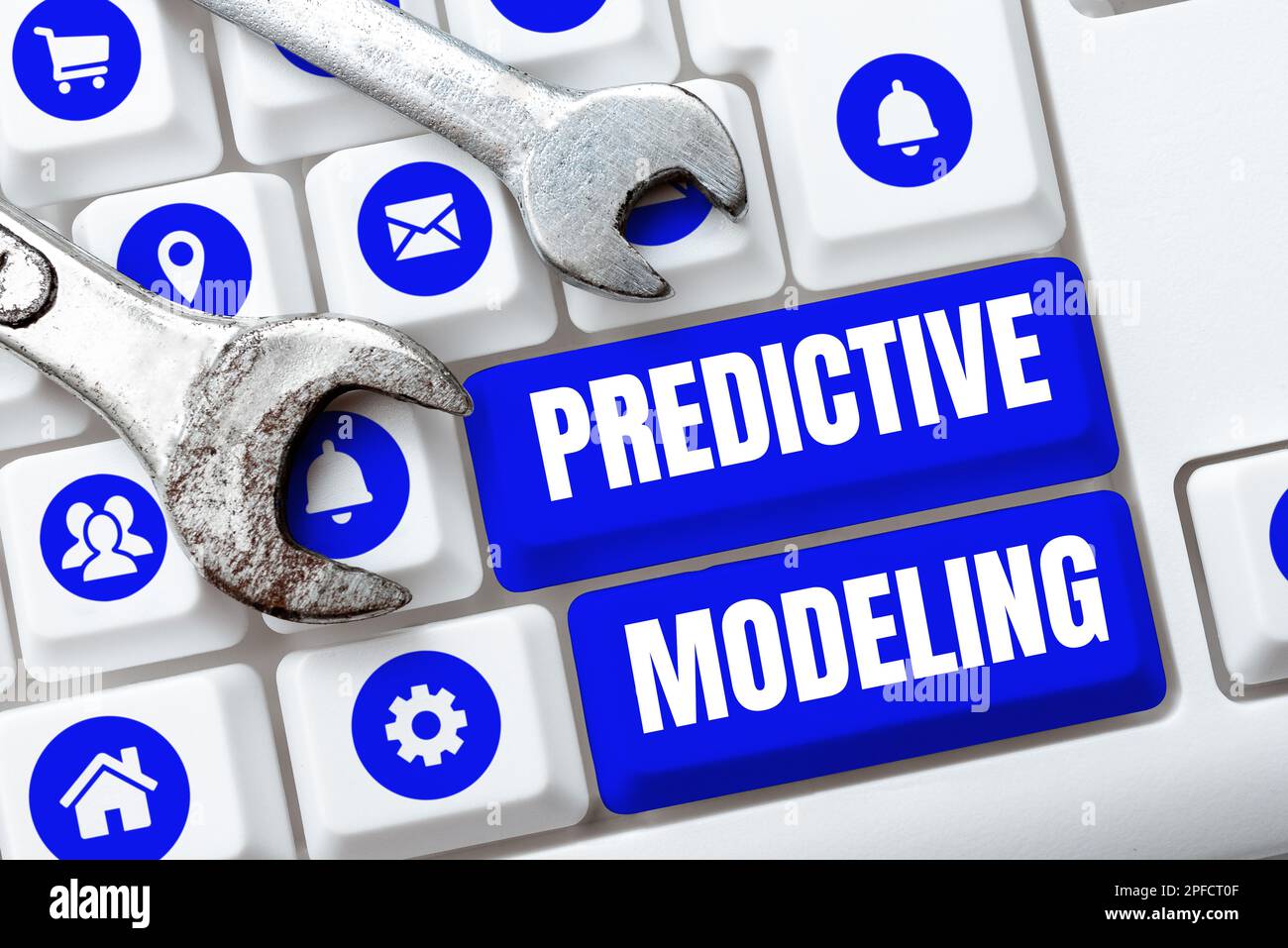 Predicting Text Design Handwriting text Predictive Modeling. Conceptual photo maintenance ...