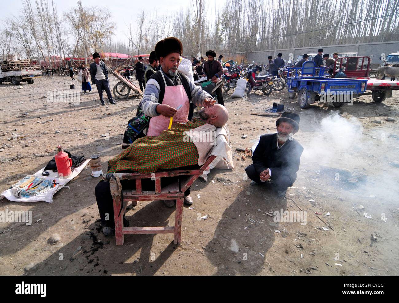 Uyghur Muslim Men Wearing Traditional Hi-res Stock Photography And 