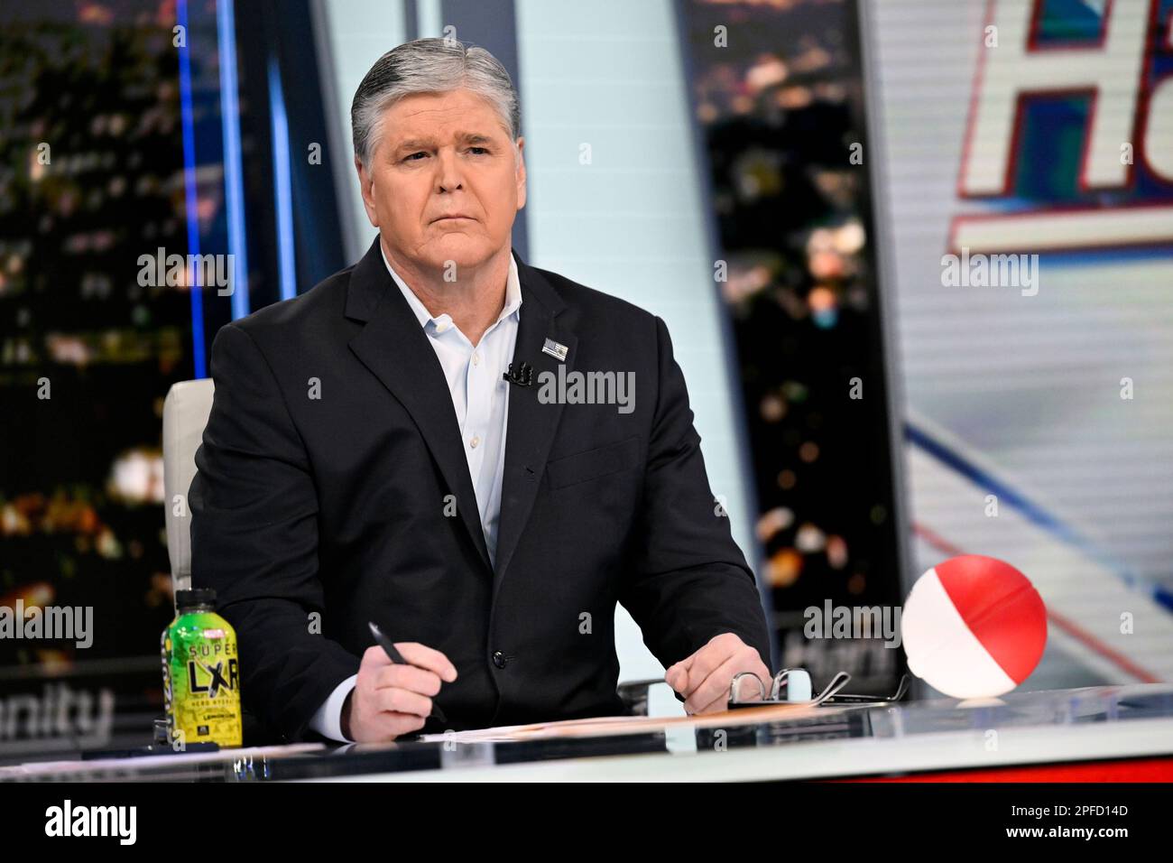Fox News commentator Sean Hannity tapes "The Sean Hannity Show," at Fox