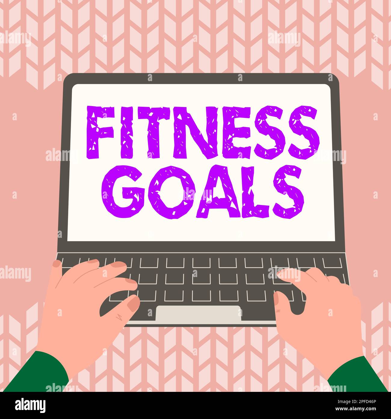 Text caption presenting Fitness Goals. Word for Loose fat Build muscle Getting  stronger Conditioning Stock Photo - Alamy