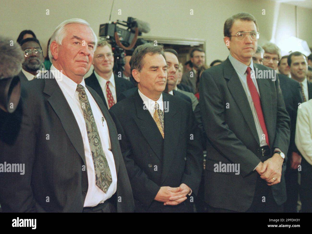 walter umphrey tobacco settlement Attorney Walter Umphrey, left, from Beaumont, Texas, stands with attorneys  Harold Nix, center, from Daingerfield, Texas, and John O'Quinn, right, from  Houston, to watch a news conference held by Texas Attorney General