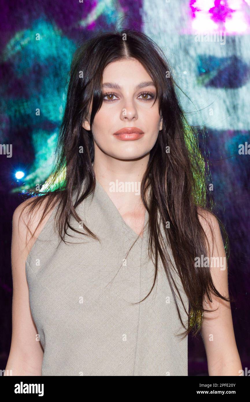 Camila Morrone attends the Boss Spring/Summer 2023 collection