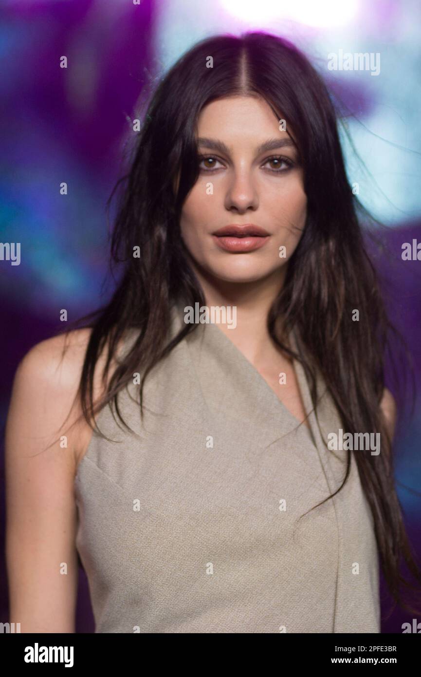 Camila Morrone attends the Boss Spring/Summer 2023 collection