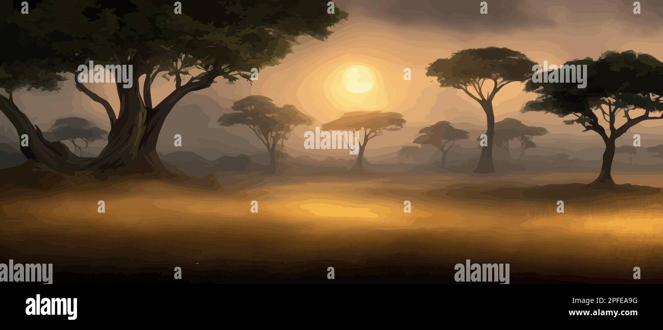 Acacia in the picture Stock Vector Images - Alamy