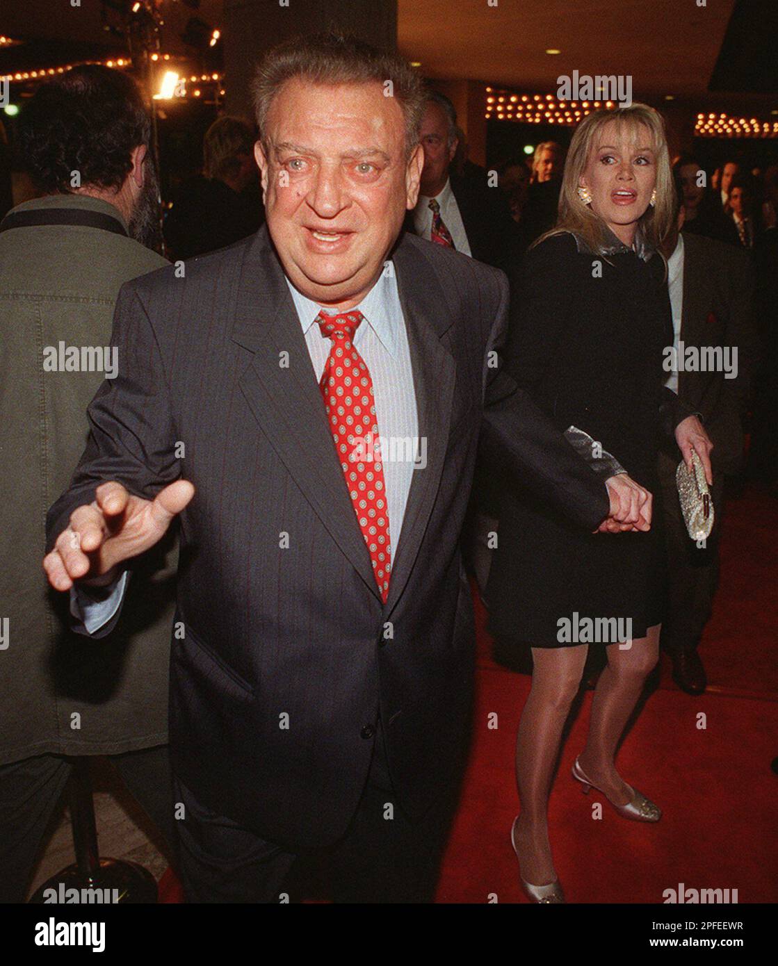 Comedian Rodney Dangerfield's wife Joan pulls him back so he can do ...