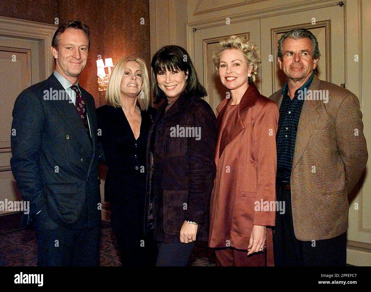 Original cast members of the TV series "Knots Landing," left to right