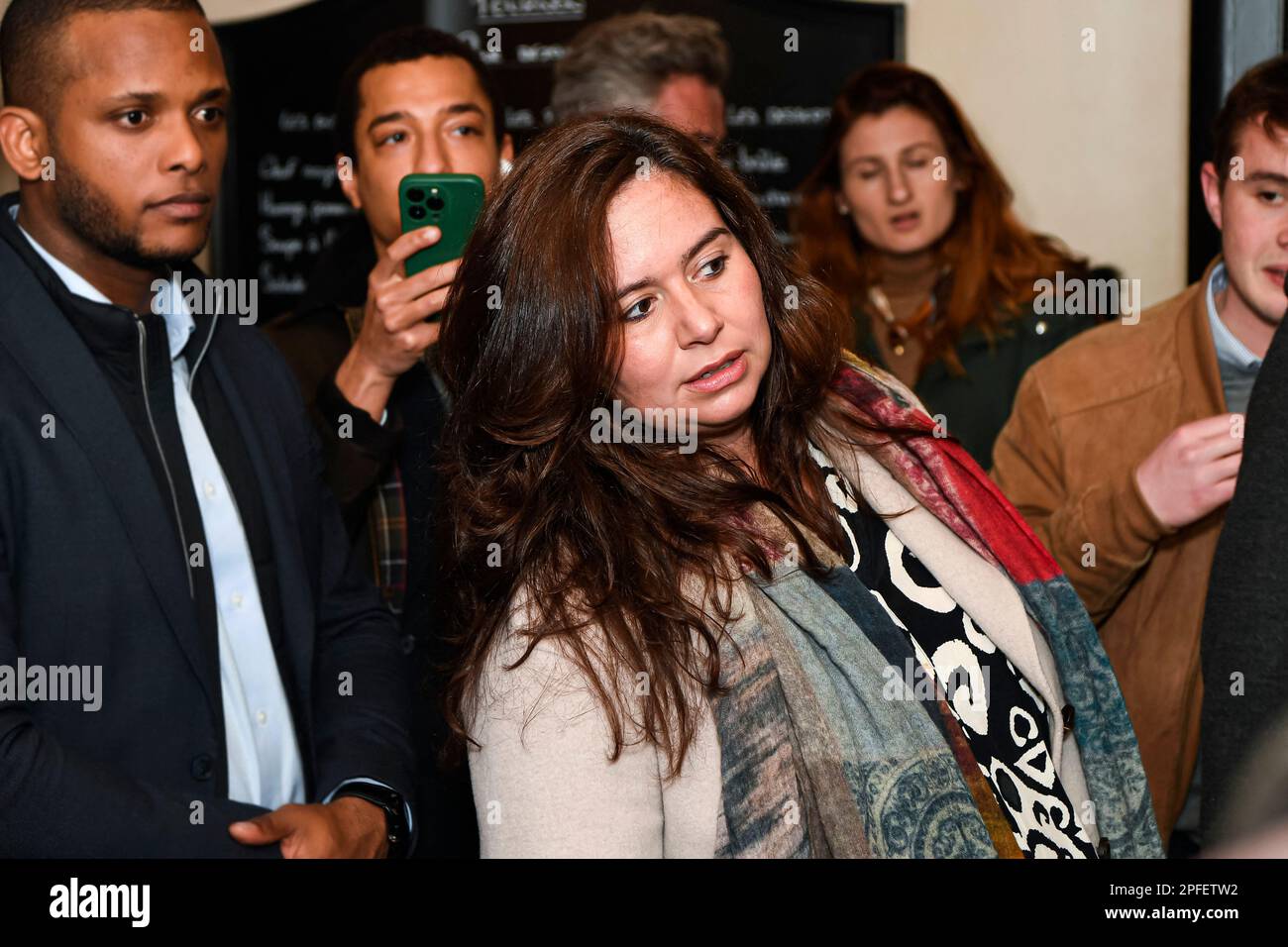 Paris, France. 16th Mar, 2023. Jennifer Aniston attending the Murder  Mystery 2 Premiere on March 16, 2023. Photo by Aurore  Marechal/ABACAPRESS.COM Credit: Abaca Press/Alamy Live News Stock Photo -  Alamy